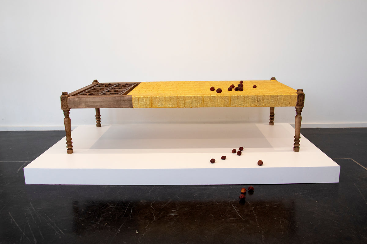 Gold Woven Cot